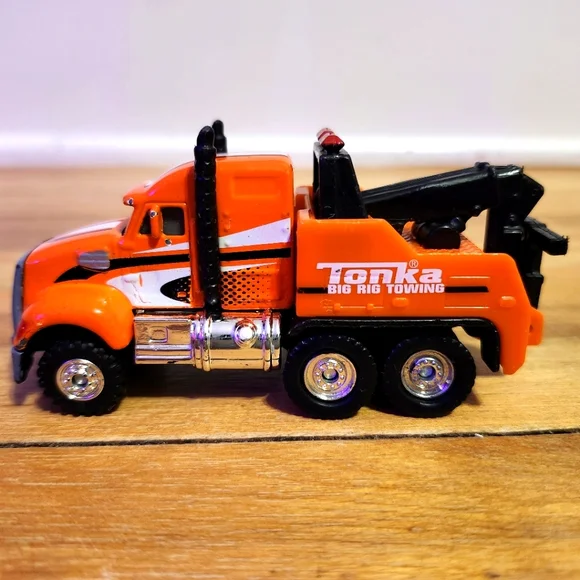 Hasbro Toys Orange Tonka Big Rig Towing 23 Hasbro Diecast Tow